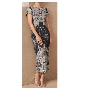 JS COLLECTIONS Soutache Lace Midi Dress Santiago